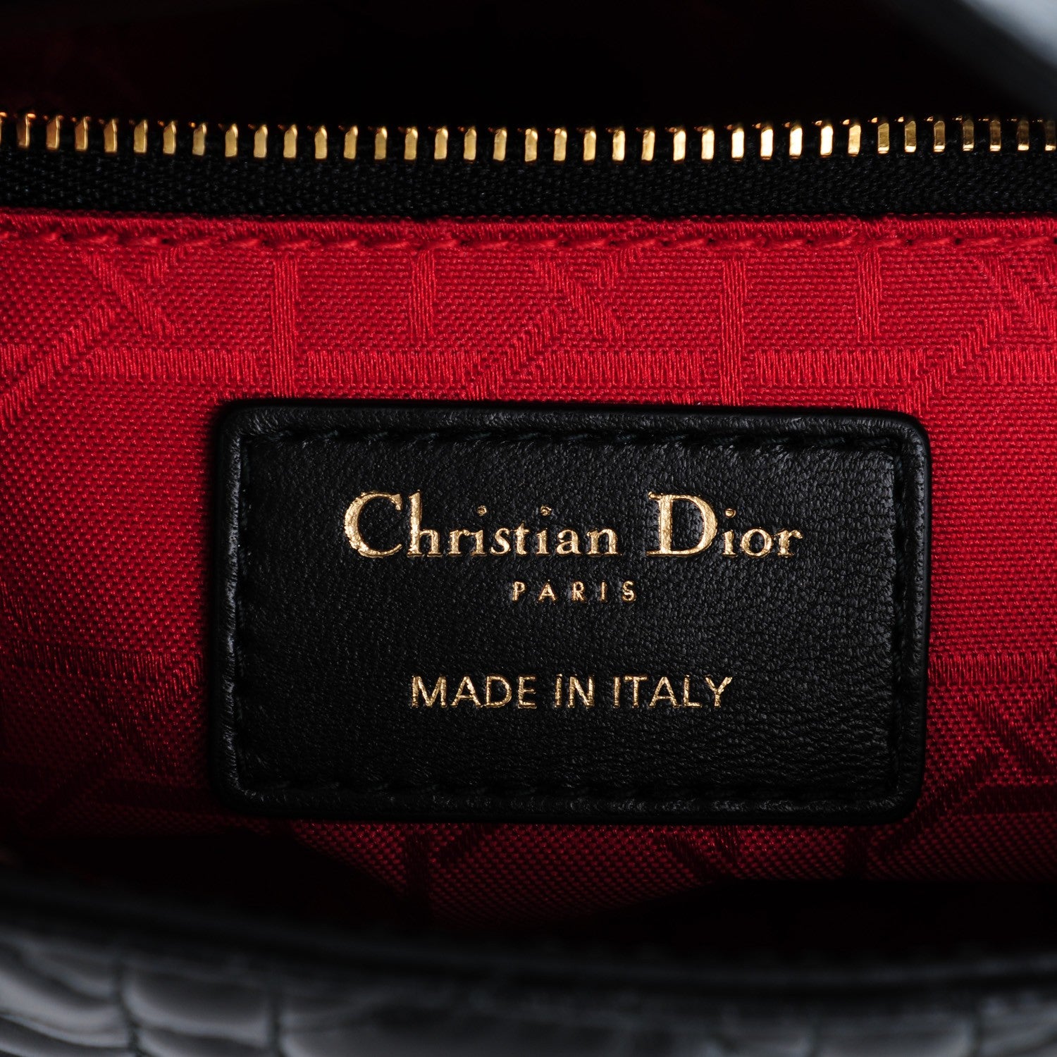Christian Dior Lambskin Cannage Mini Lady Dior Black 6 of 7