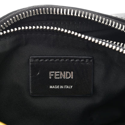 Fendi Recycled Nylon Vitello Grace Light Pequin Logo Pocket Belt Bag Black Sunflower 6 of 12