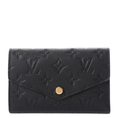 Louis Vuitton Empreinte Compact Curieuse Wallet Black 1 of 8