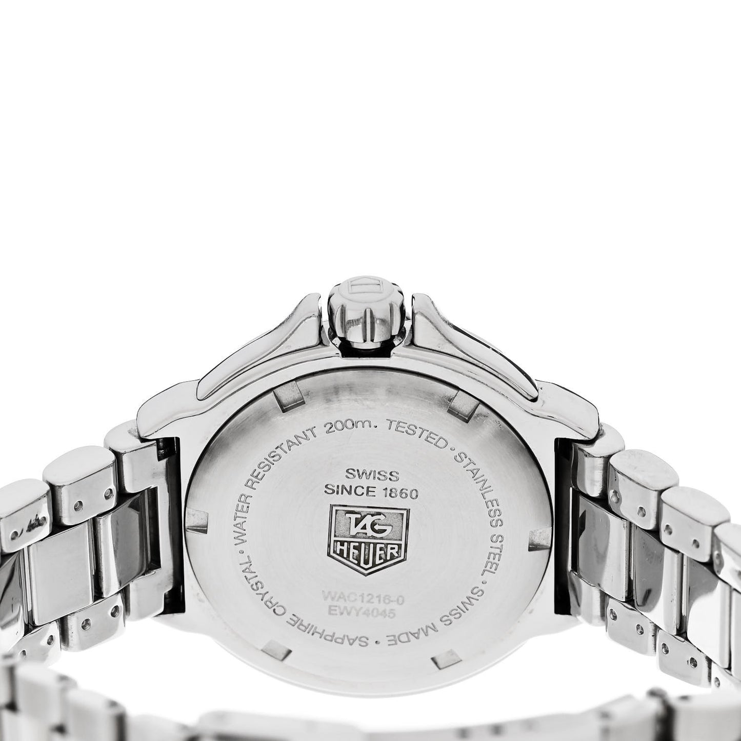 Stainless Steel Diamond Bezel Pink Mother of Pearl 36mm Formula 1 Lady Quartz Watch WAC1216-0