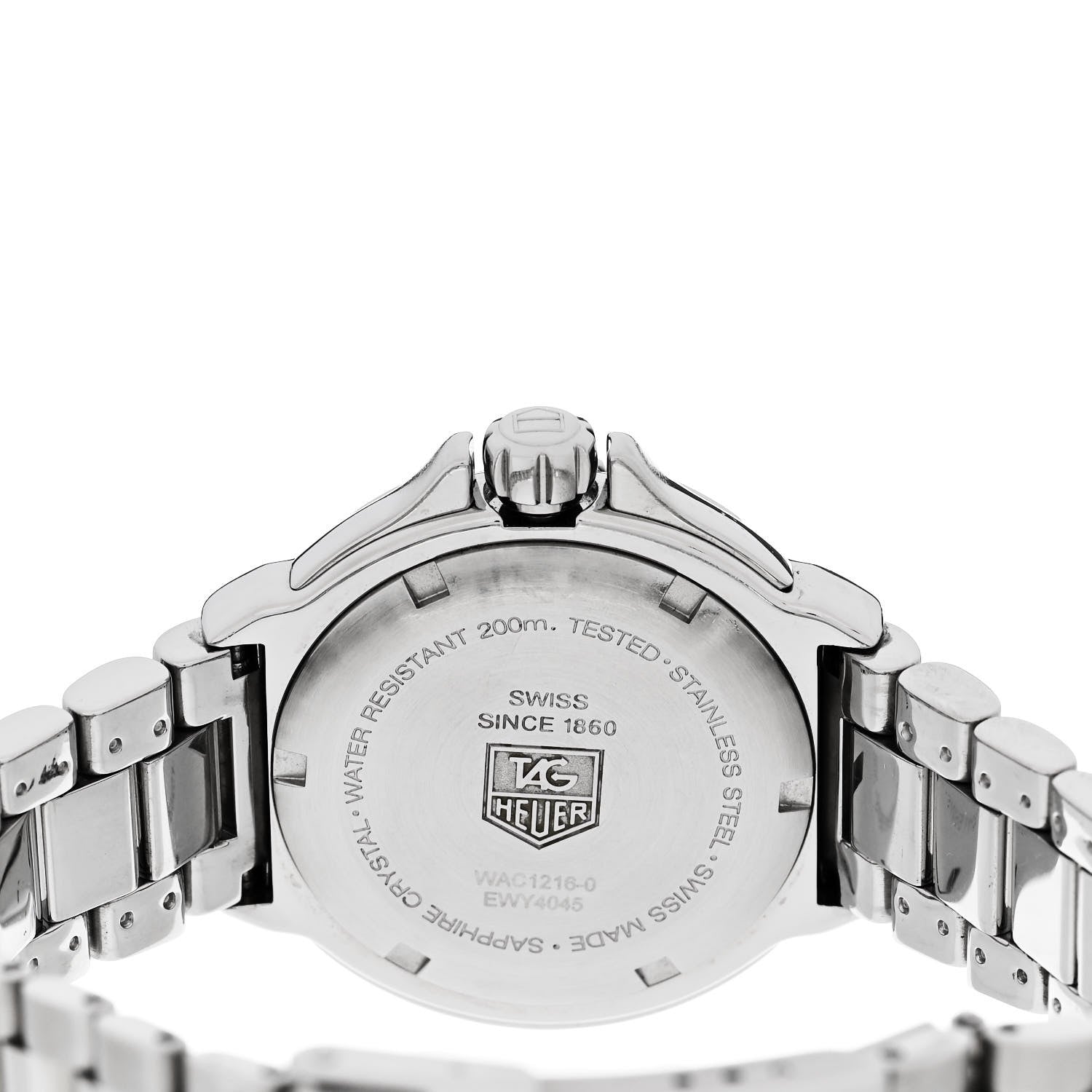 Tag Heuer Stainless Steel Diamond Bezel Pink Mother of Pearl 36mm Formula 1 Lady Quartz Watch WAC1216-0 4 of 4