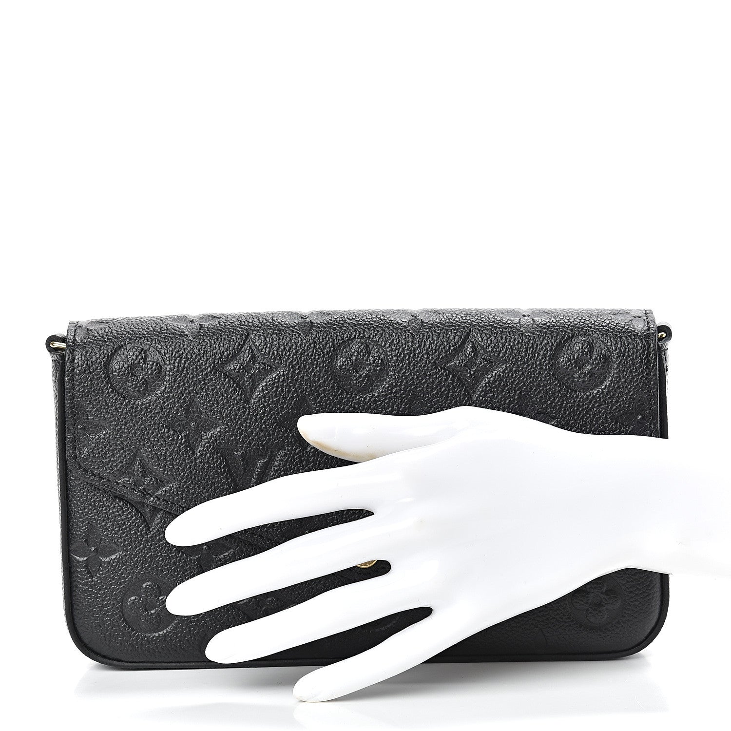Louis Vuitton Empreinte Pochette Felicie Chain Wallet Black 2 of 12