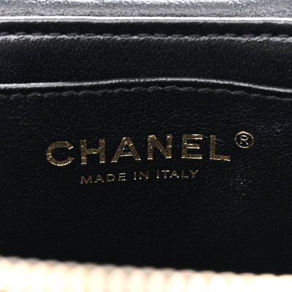 Chanel Lambskin Quilted Trendy Vanity Case Black 6 of 14