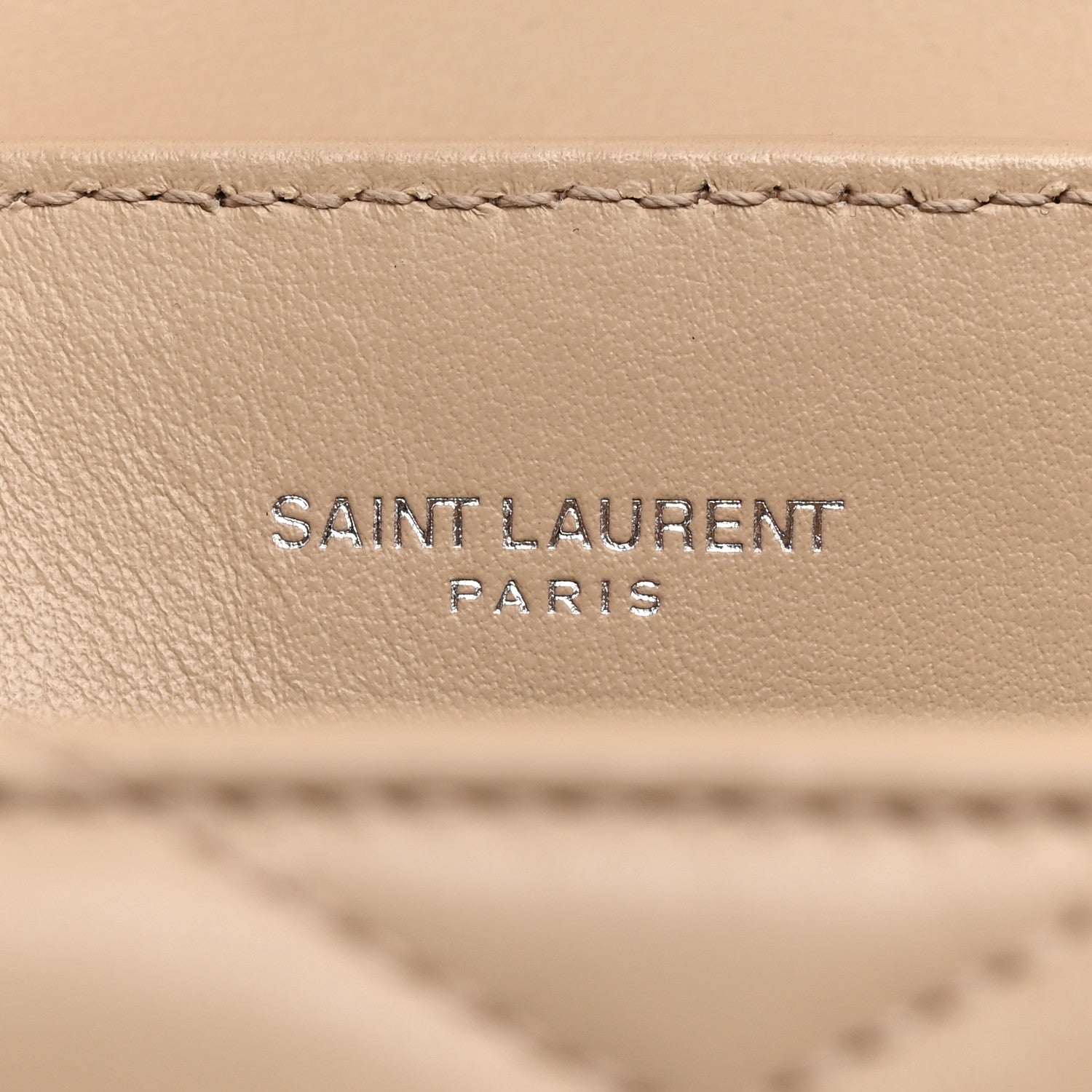 Saint Laurent Calfskin Y Quilted Monogram Small Loulou Chain Satchel Nude Powder 6 of 11