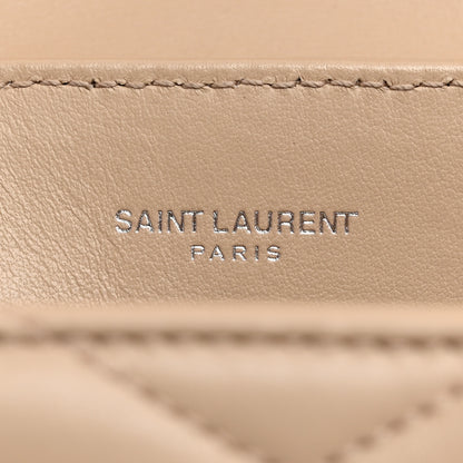 Saint Laurent Calfskin Y Quilted Monogram Small Loulou Chain Satchel Nude Powder 6 of 11