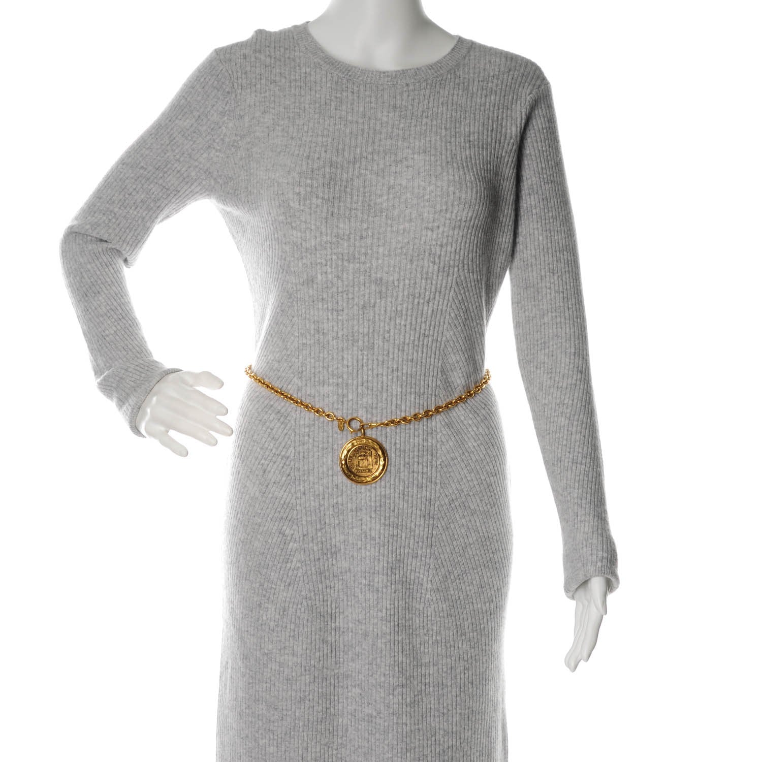 Chanel Chain 31 Rue Cambon Medallion Belt Gold 2 of 6