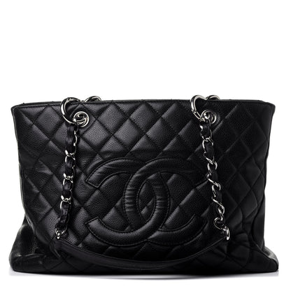Chanel Caviar Quilted Grand Shopping Tote GST Black 1 of 10