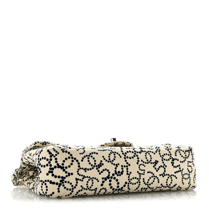 Chanel Canvas Medium Logo CC Flap  Beige Black 4 of 11