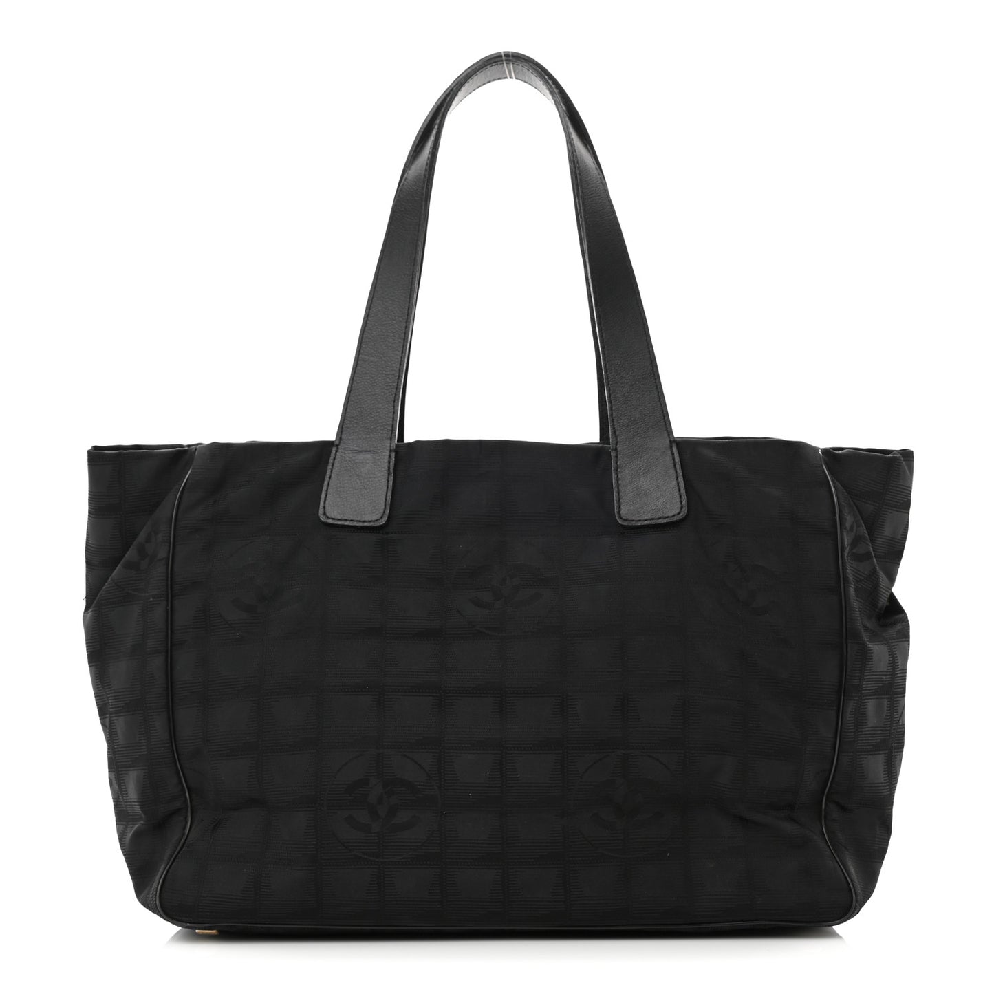 Nylon Medium Travel Tote Black