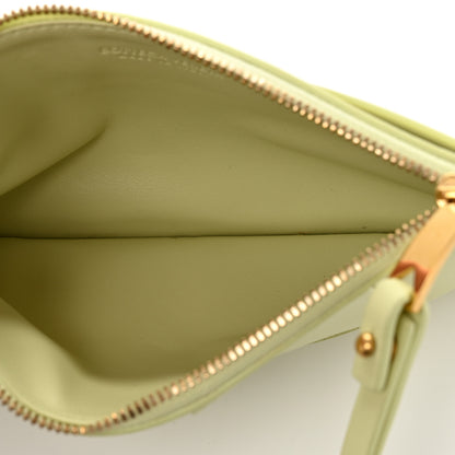 Bottega Veneta Lambskin Maxi Intrecciato Bill Pouch Lemon Washed 5 of 8