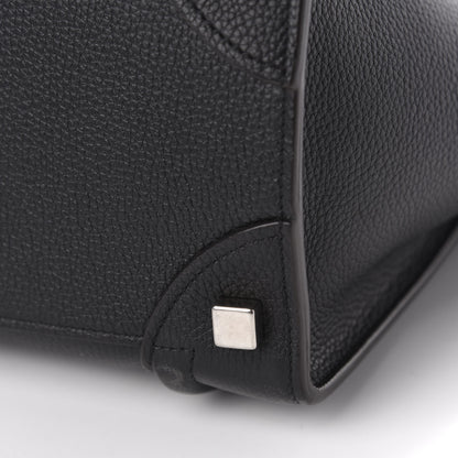 Celine Drummed Calfskin Micro Luggage Black 9 of 11