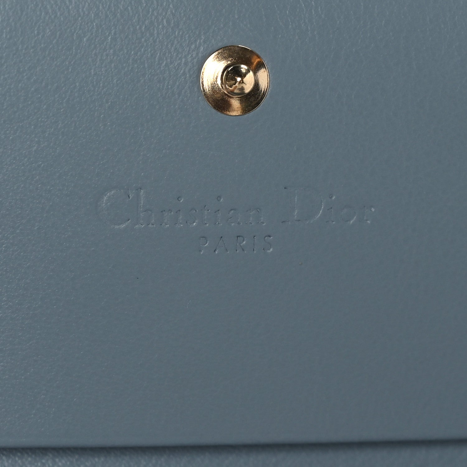 Christian Dior Patent Cannage Mini Lady Dior Wallet Cloud Blue 6 of 8