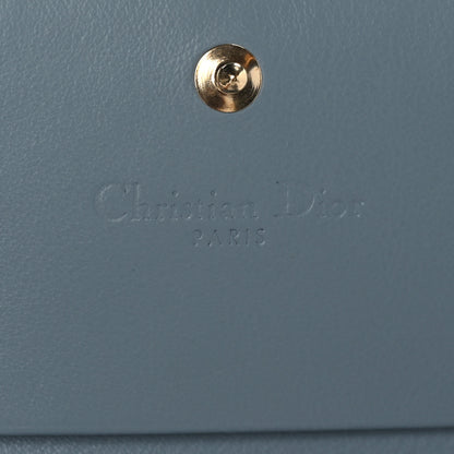Christian Dior Patent Cannage Mini Lady Dior Wallet Cloud Blue 6 of 8