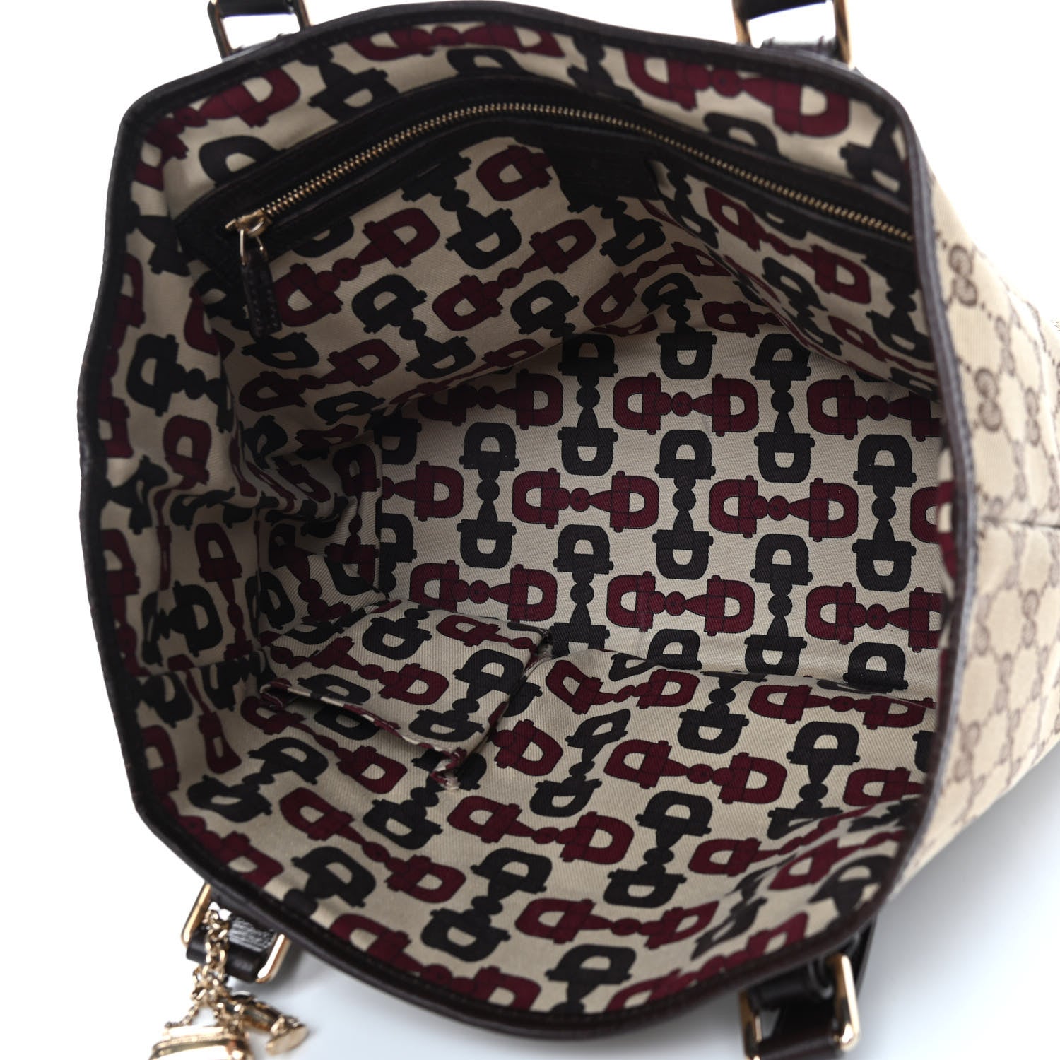 Gucci Monogram Medium Jolicoeur Tote Dark Brown 5 of 11