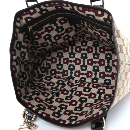 Gucci Monogram Medium Jolicoeur Tote Dark Brown 5 of 11