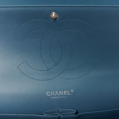 Chanel Lambskin Quilted Jumbo Double Flap Turquoise 6 of 11