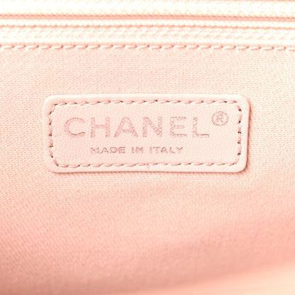 Chanel Canvas Deauville Small Bowling Bag Light Pink Light Pink 6 of 10