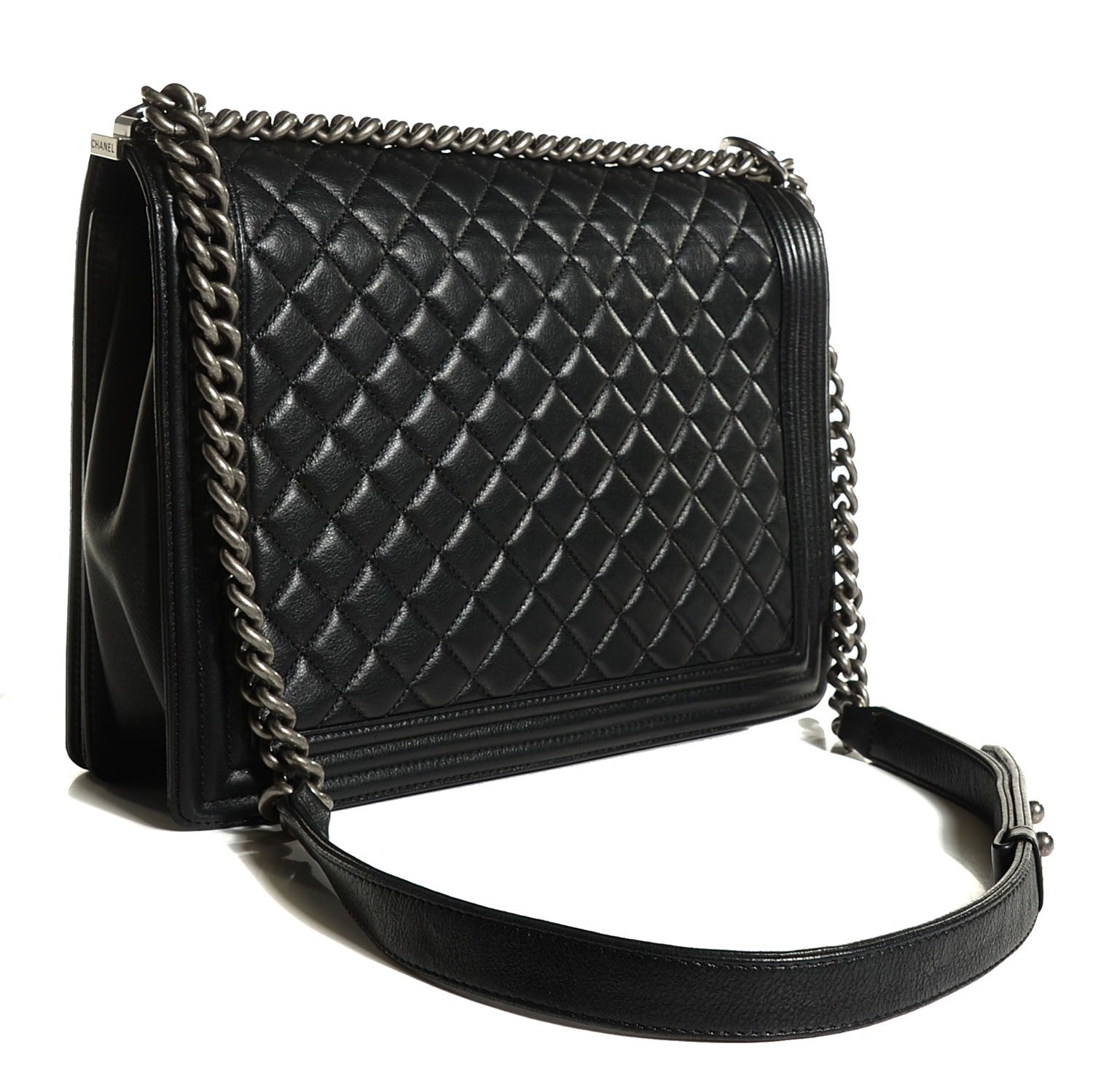 Chanel Calfskin Quilted Large Boy Flap Black 3 of 8