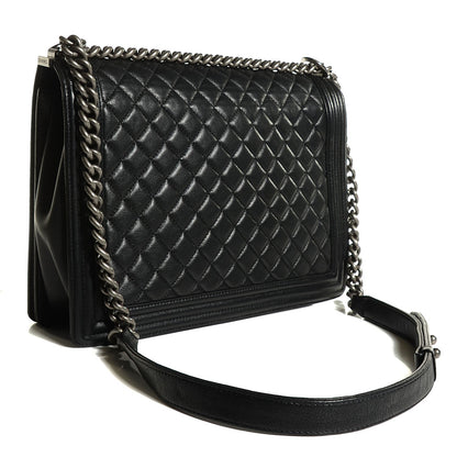 Chanel Calfskin Quilted Large Boy Flap Black 3 of 8