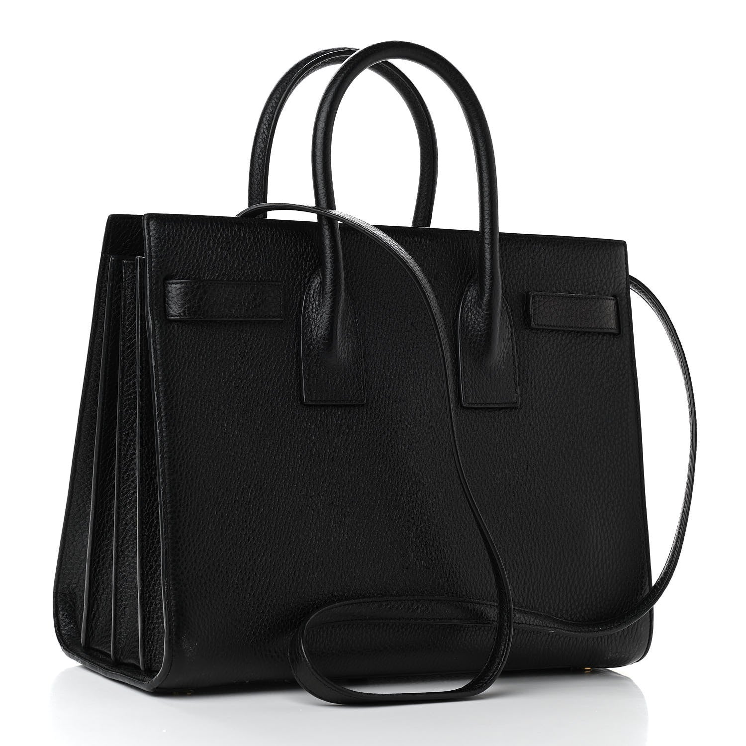 Saint Laurent Grained Calfskin Small Sac De Jour Black 3 of 14
