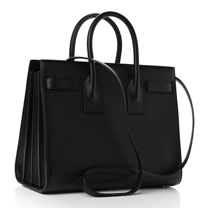Saint Laurent Grained Calfskin Small Sac De Jour Black 3 of 14