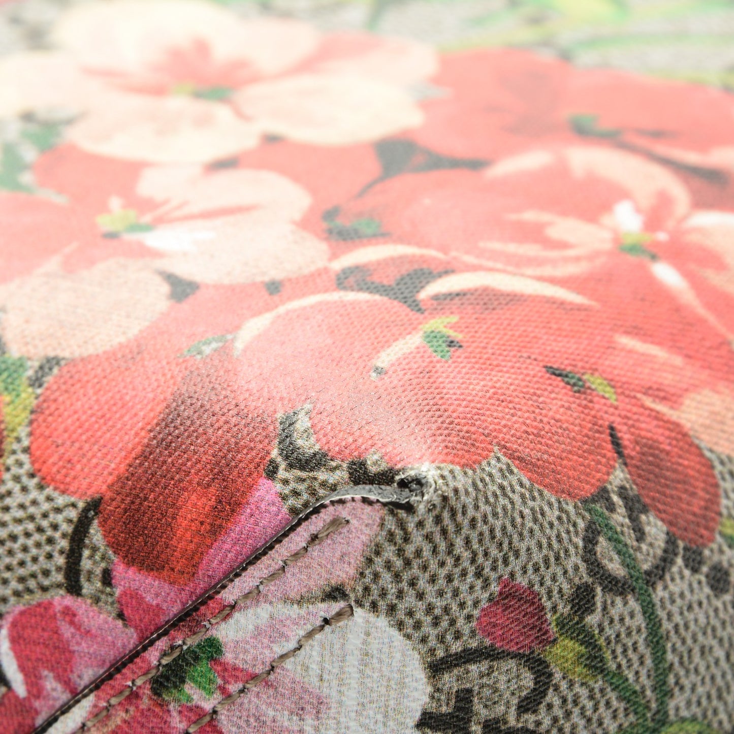 GG Supreme Monogram Blooms Medium Reversible Tote Beige Multicolor Dry Rose