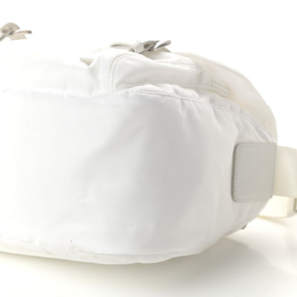 Prada Re-Nylon Single Pocket Messenger Bag White 9 of 10