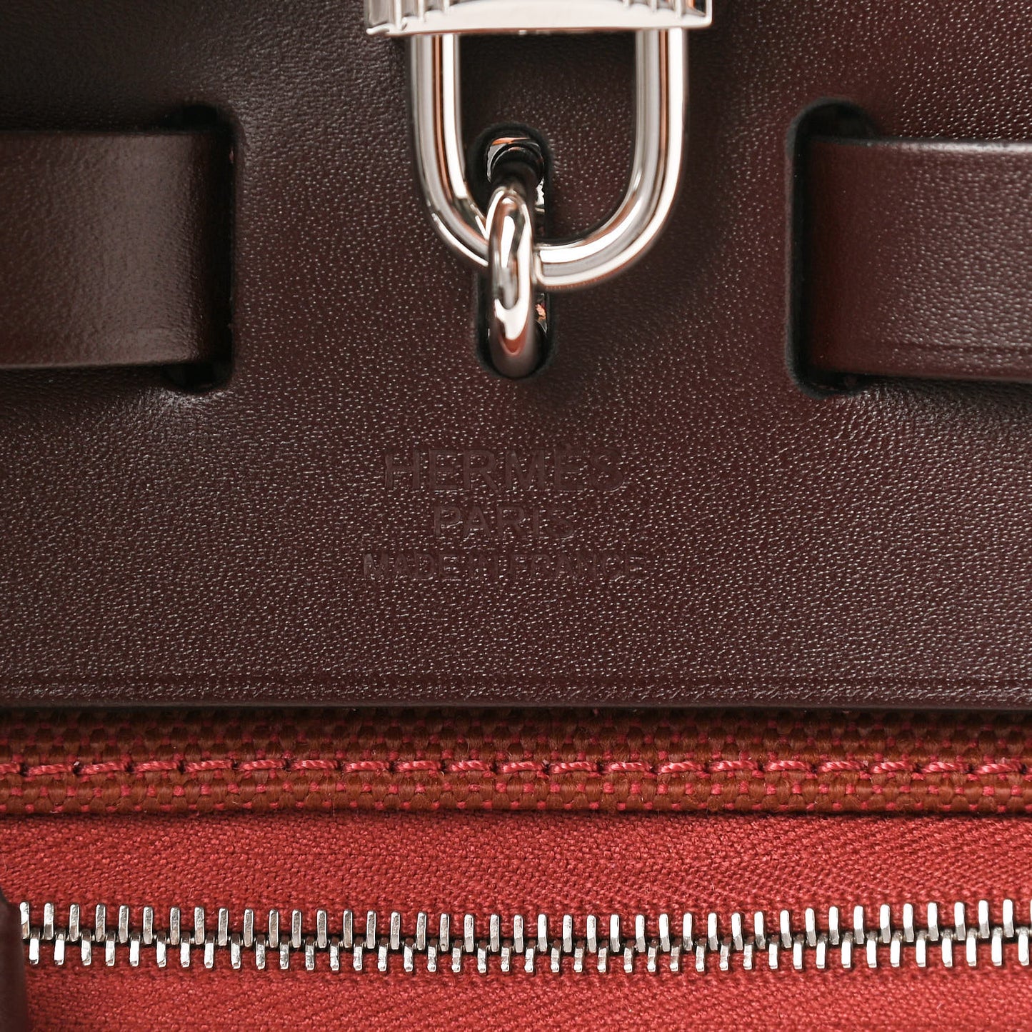 Criss Viking Vache Hunter Herbag Zip Retourne 31 PM Ecru Brique Anemone Rouge Sellier