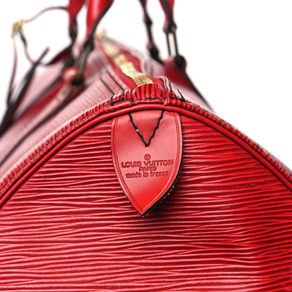 Louis Vuitton Epi Keepall 50 Castillan Red 5 of 11