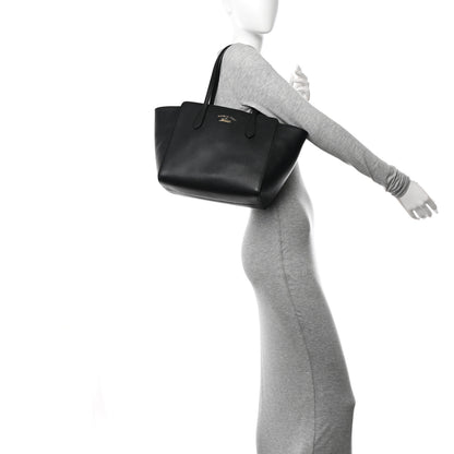 Gucci Pebbled Calfskin Small Swing Tote Black 2 of 10