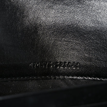 Gucci Calfskin Matelasse GG Marmont Chain Wallet Black 6 of 10