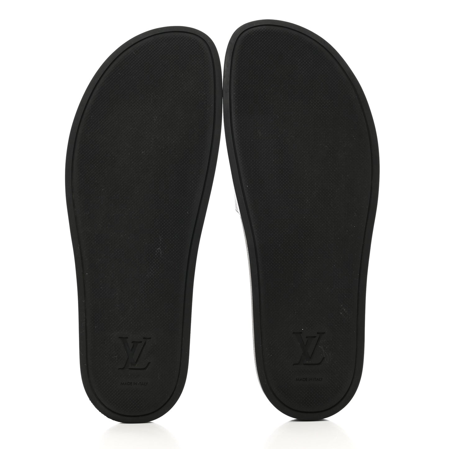 Rubber Monogram Eclipse Mens Waterfront Mules 10.5 Black