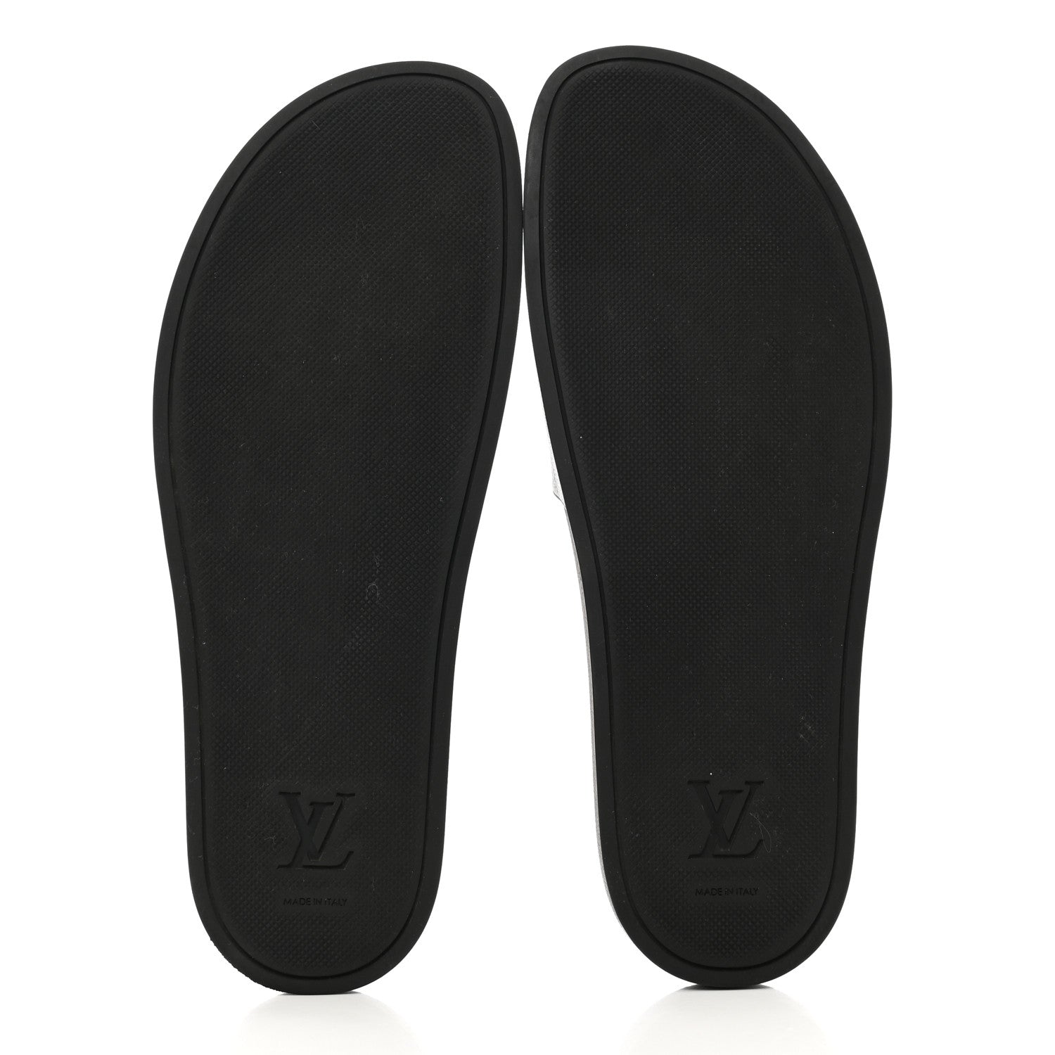 Louis Vuitton Rubber Monogram Eclipse Mens Waterfront Mules 10.5 Black 5 of 9