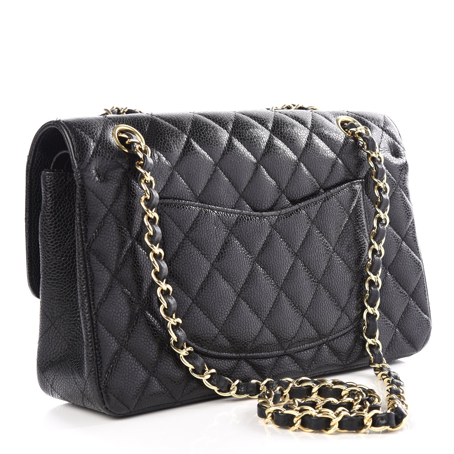 Chanel Caviar Quilted Medium Double Flap Black 2 of 13