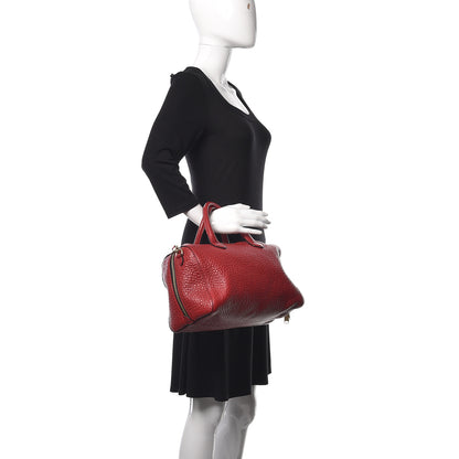Burberry Heritage Grain Medium Alchester Bowling Bag Military Red 2 of 10