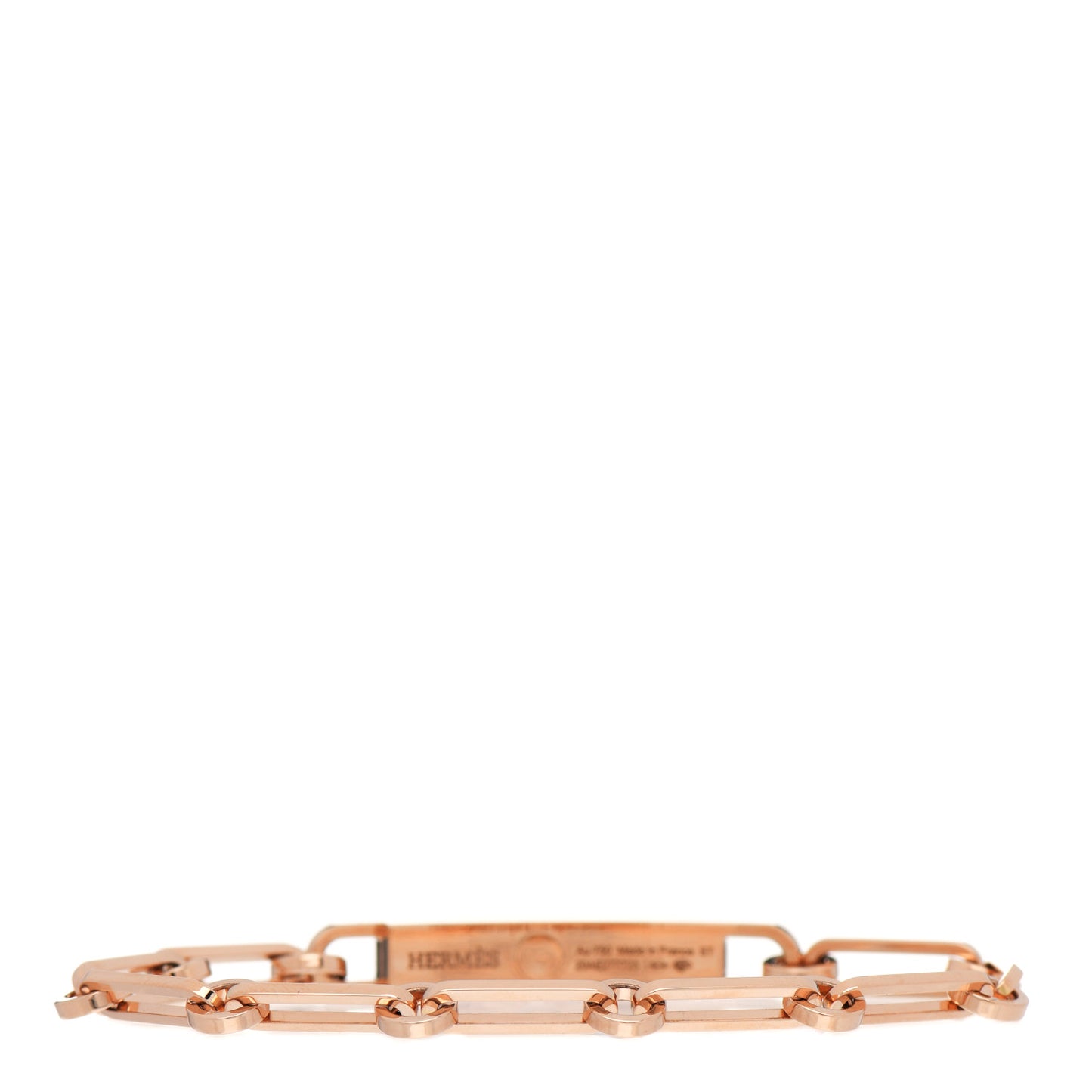 18K Rose Gold Diamond Pave PM Kelly Chaine Bracelet ST