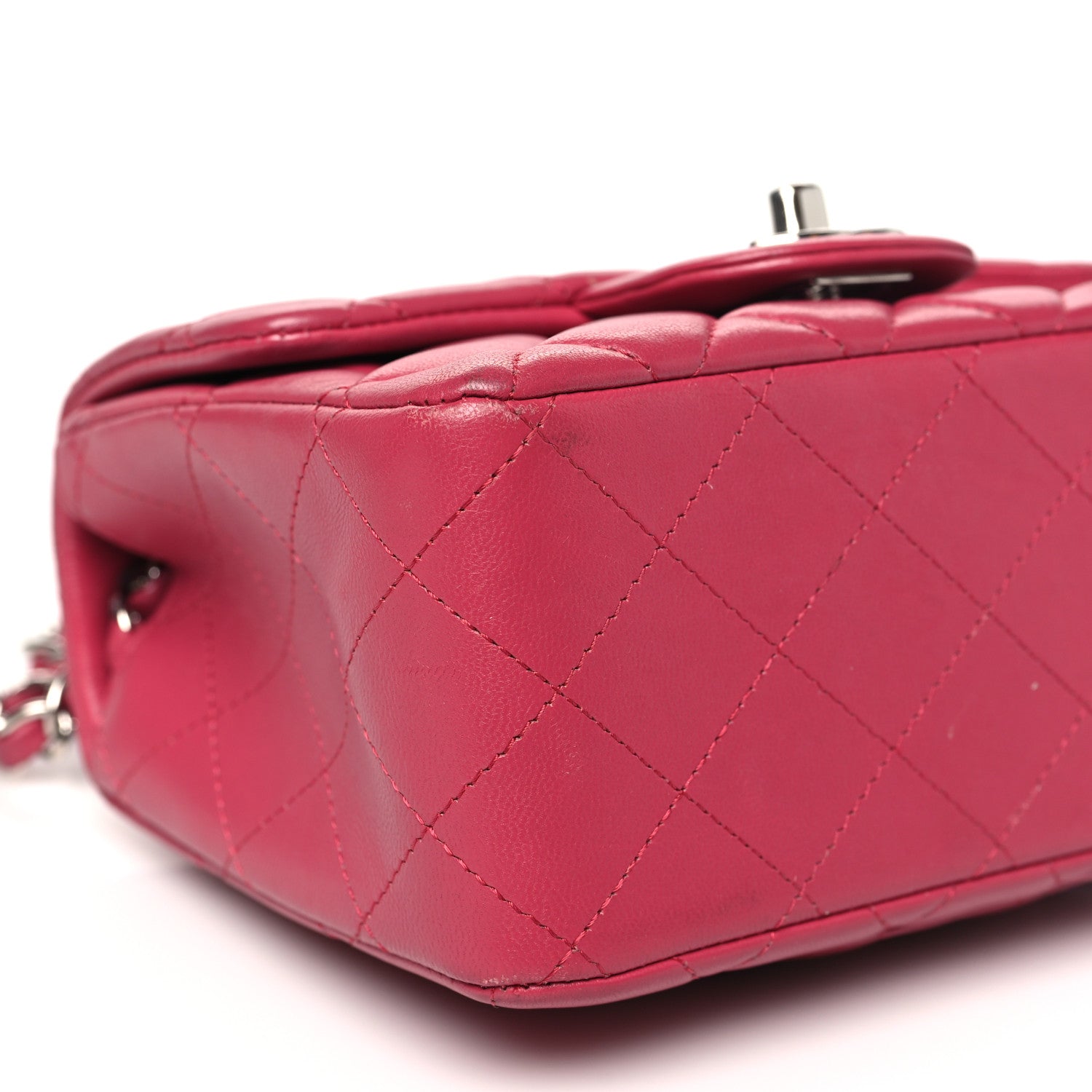 Chanel Lambskin Quilted Mini Square Flap Pink 9 of 13