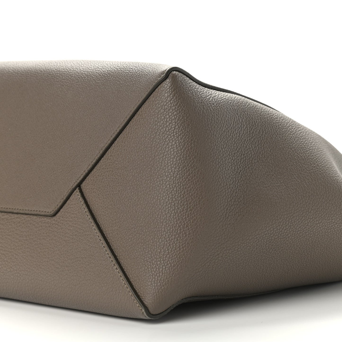 Soft Grained Calfskin Small Belt Cabas Phantom Taupe