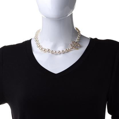 Chanel Pearl CC 100th Anniversary Necklace Light Gold 2 of 7