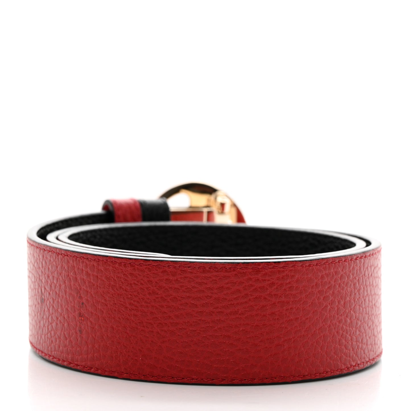 Calfskin 1973 Reversible Belt 80 32 Black Red