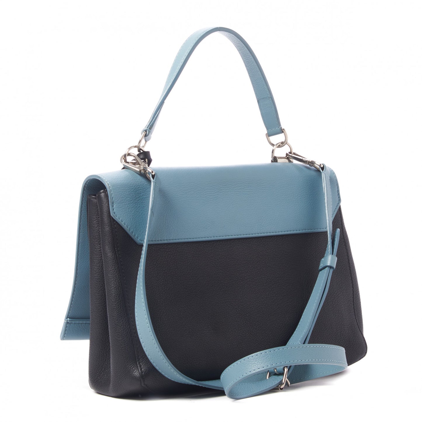 Soft Calfskin Lockme II Top Handle Sky