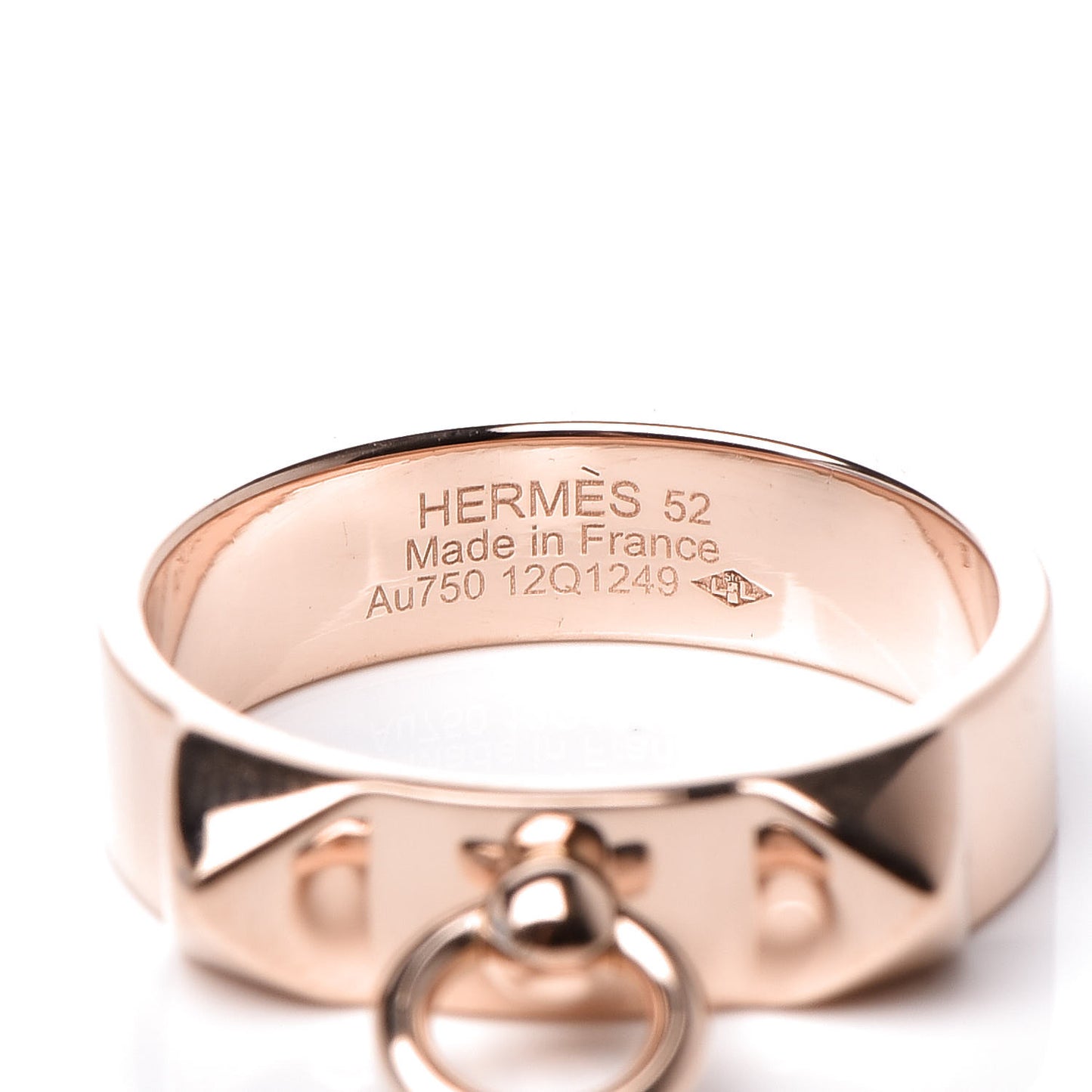 18K Rose Gold PM Collier De Chien Ring 52 6