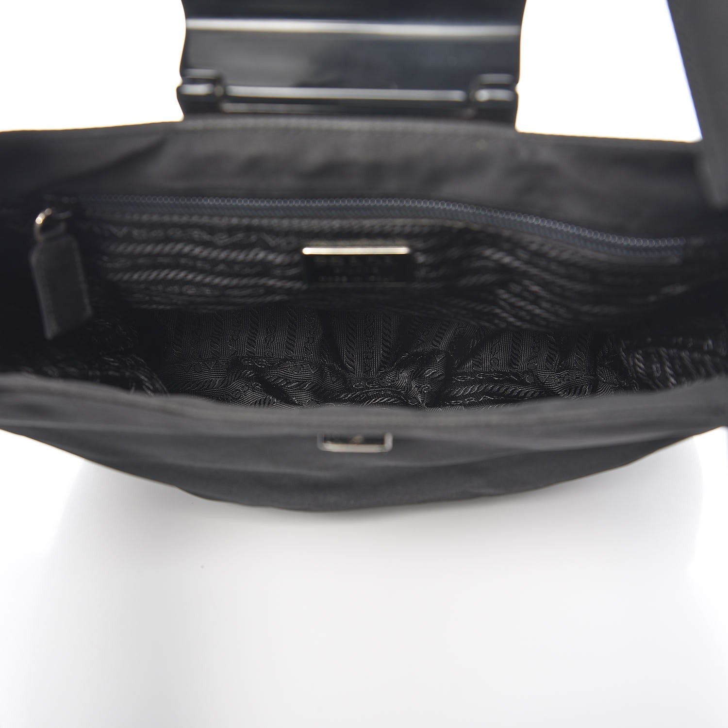 Prada Tessuto Nylon Shoulder Bag Nero Black 5 of 10