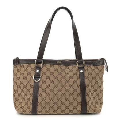 Gucci Monogram Medium Abbey Tote Dark Brown 1 of 10