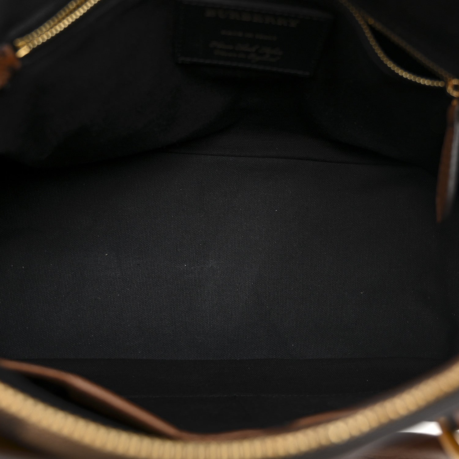 Burberry Derby Calfskin House Check Medium Milverton Satchel Tan 5 of 10