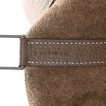 Hermes Taurillon Clemence Picotin Lock 26 GM Etoupe 7 of 10