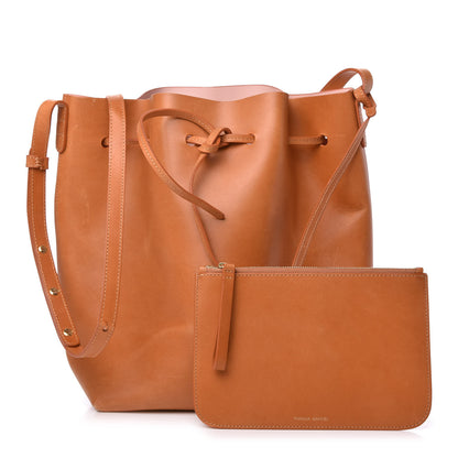 Mansur Gavriel Vegetable Tanned Calfskin Bucket Bag Cammello Rosa 1 of 8