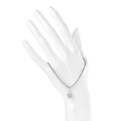 Tiffany Sterling Silver 3mm Return to Tiffany Heart Lock Bead Bracelet 2 of 5