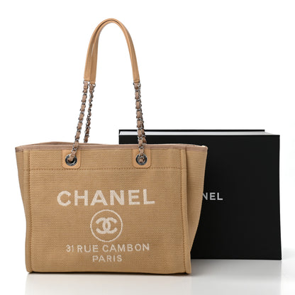 Chanel Mixed Fibers Small Deauville Tote Beige 12 of 12