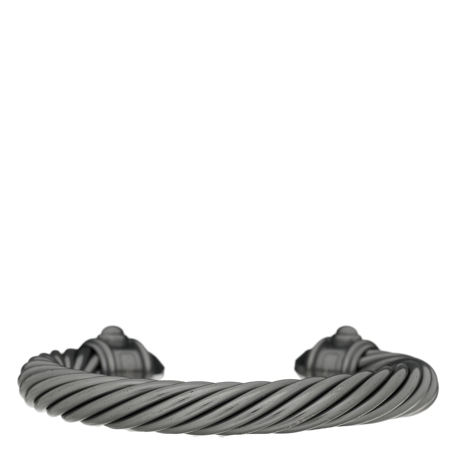 David Yurman Aluminum 10mm Cable Renaissance Bracelet Grey 2 of 4